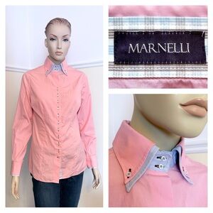 Marnelli fitted pink shirt